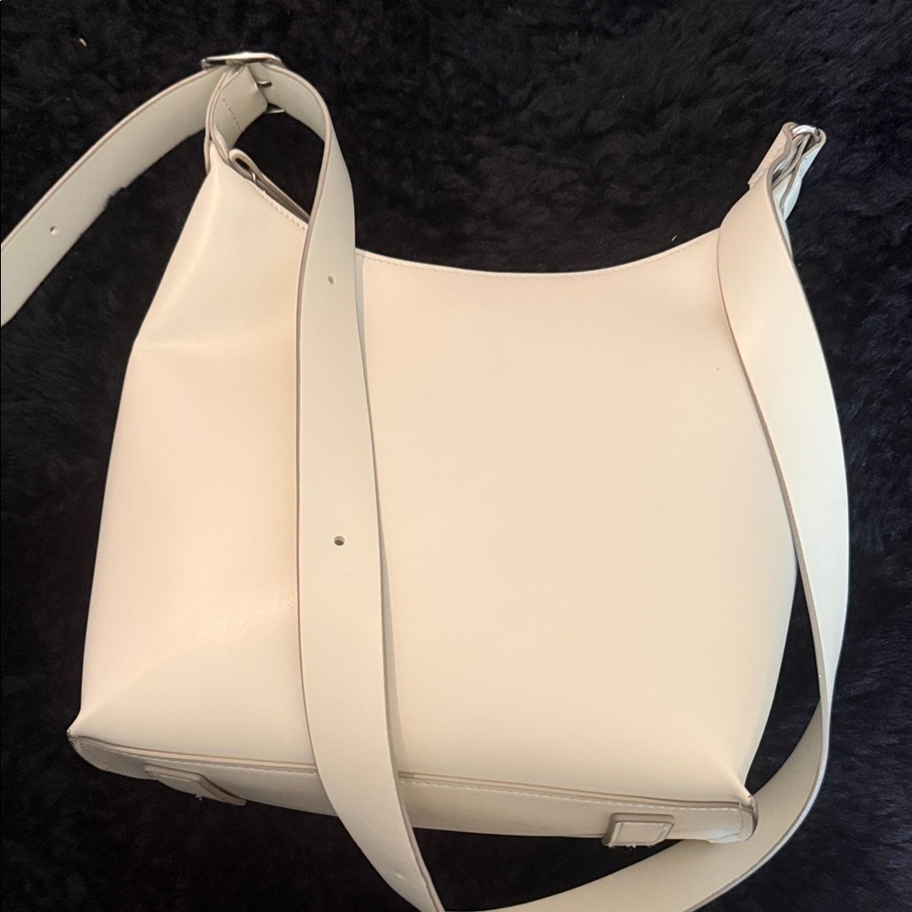 Uniqlo Cream Shoulder Bag - Minimal Crossbody